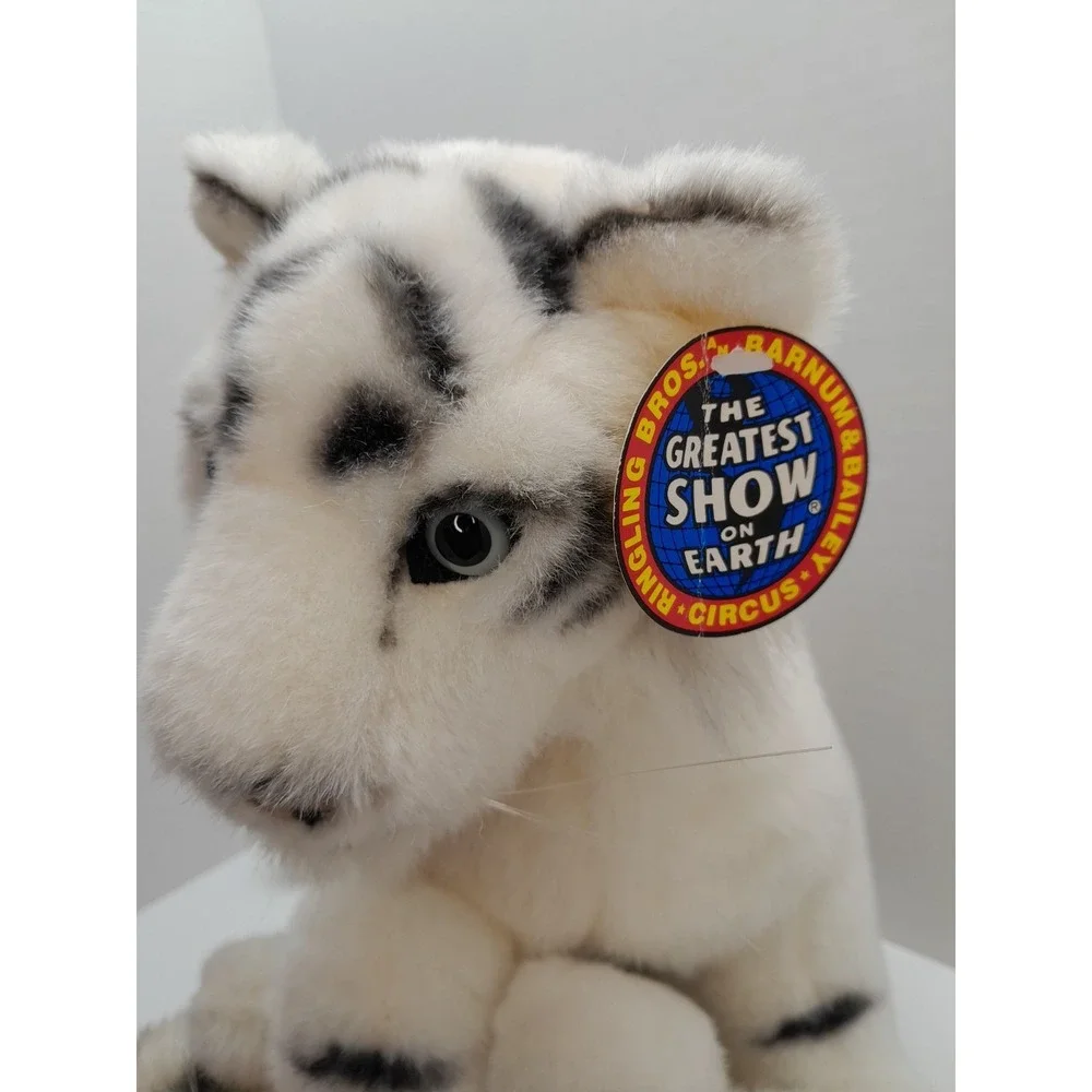 Ringling Brothers Bros Barnum & Bailey Circus Plush White Tiger w/Cub 13